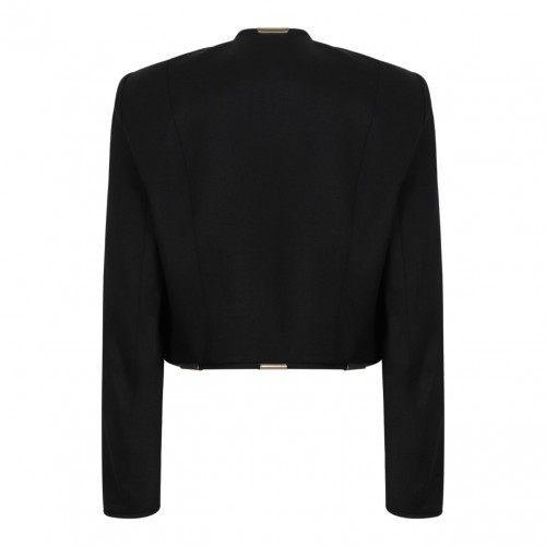 Black Cropped Jacket 2