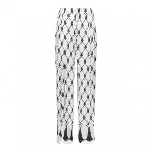 Off White Knot-Pattern Trousers