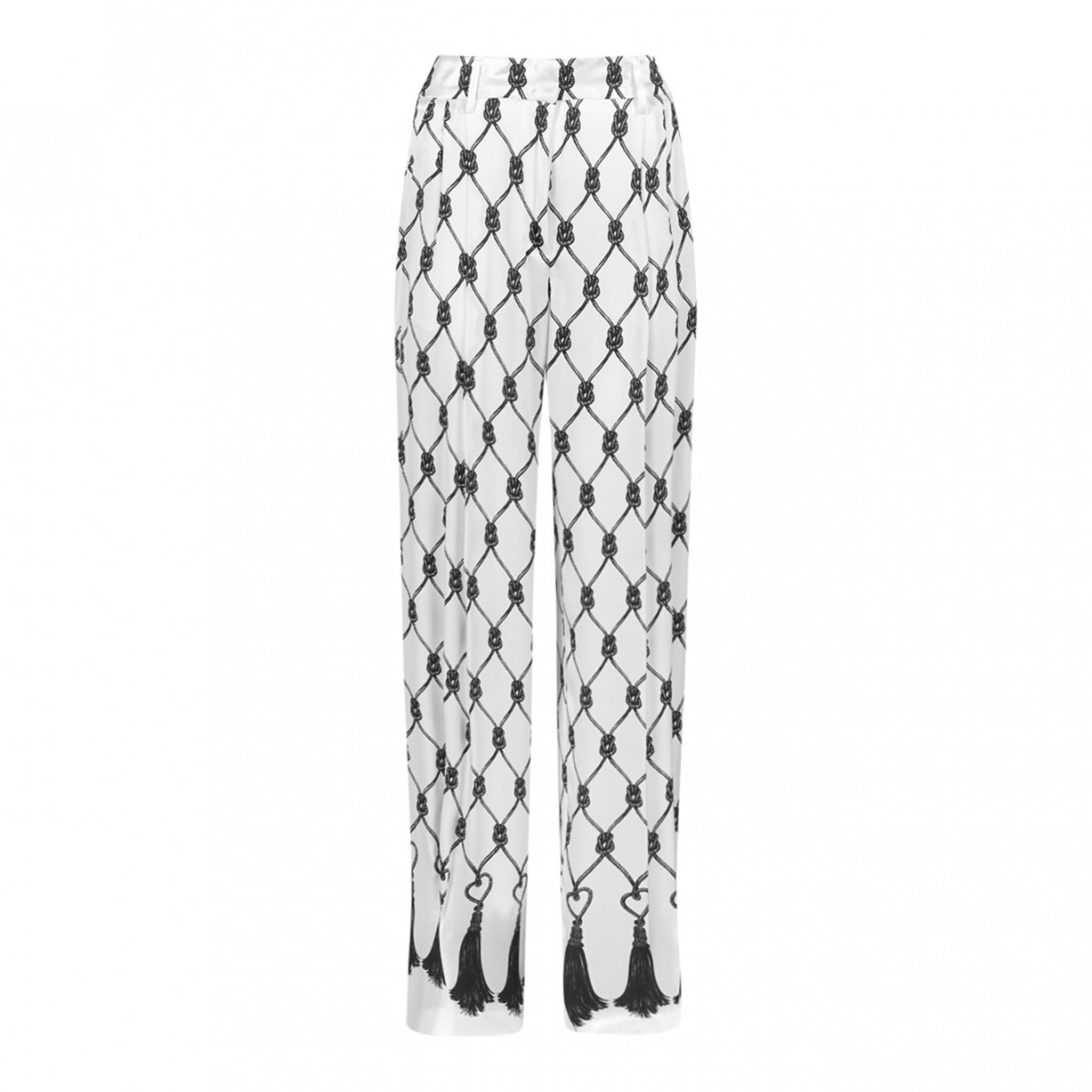 Off White Knot-Pattern Trousers