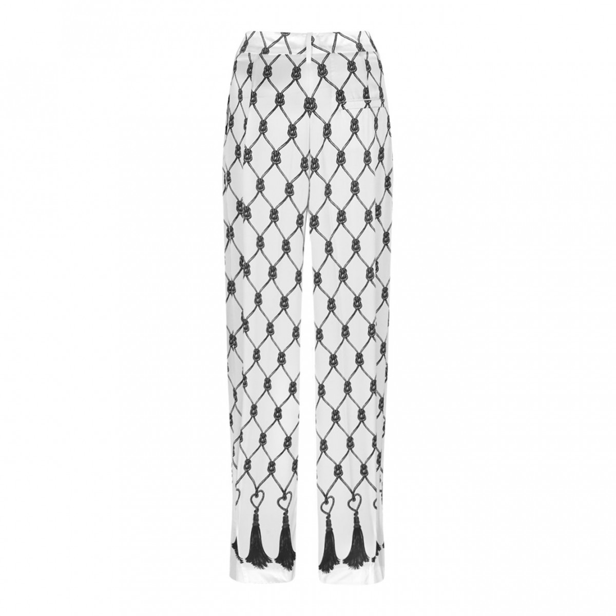 Off White Knot-Pattern Trousers