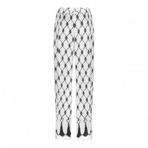 Off White Knot-Pattern Trousers