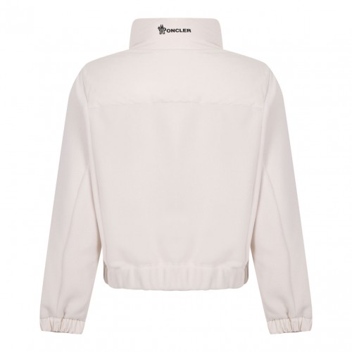 White Padded Cardigan 2