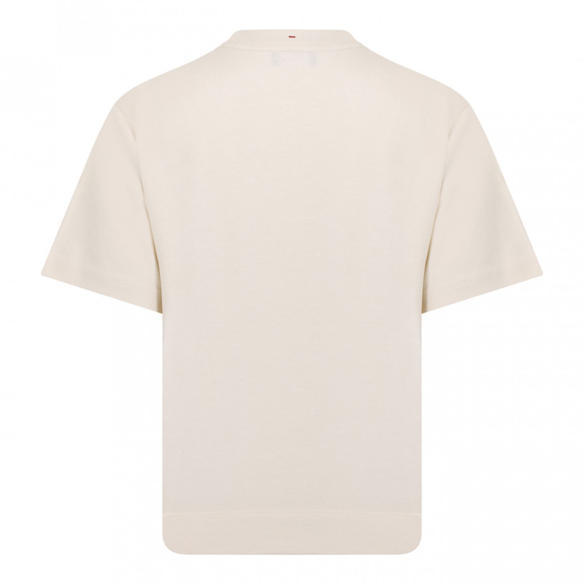 Beige Logo Print T-Shirt
