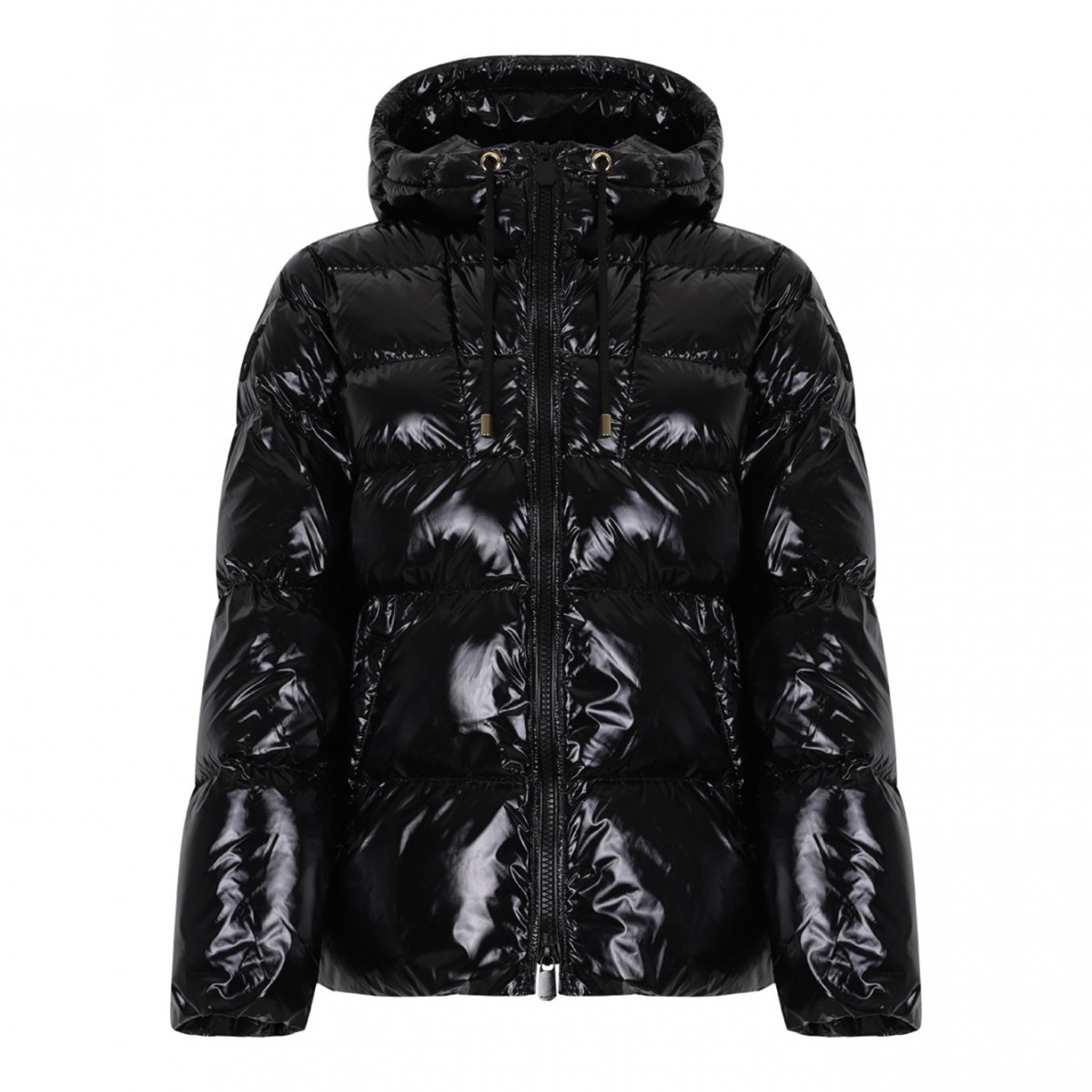 Black Hooded Puffer Jacket