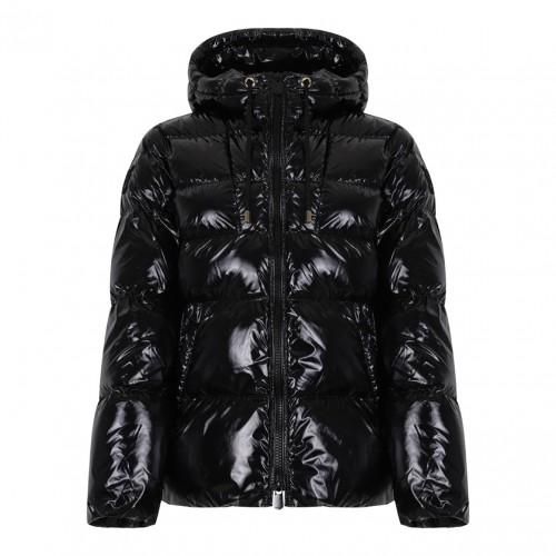 Black Hooded Puffer Jacket