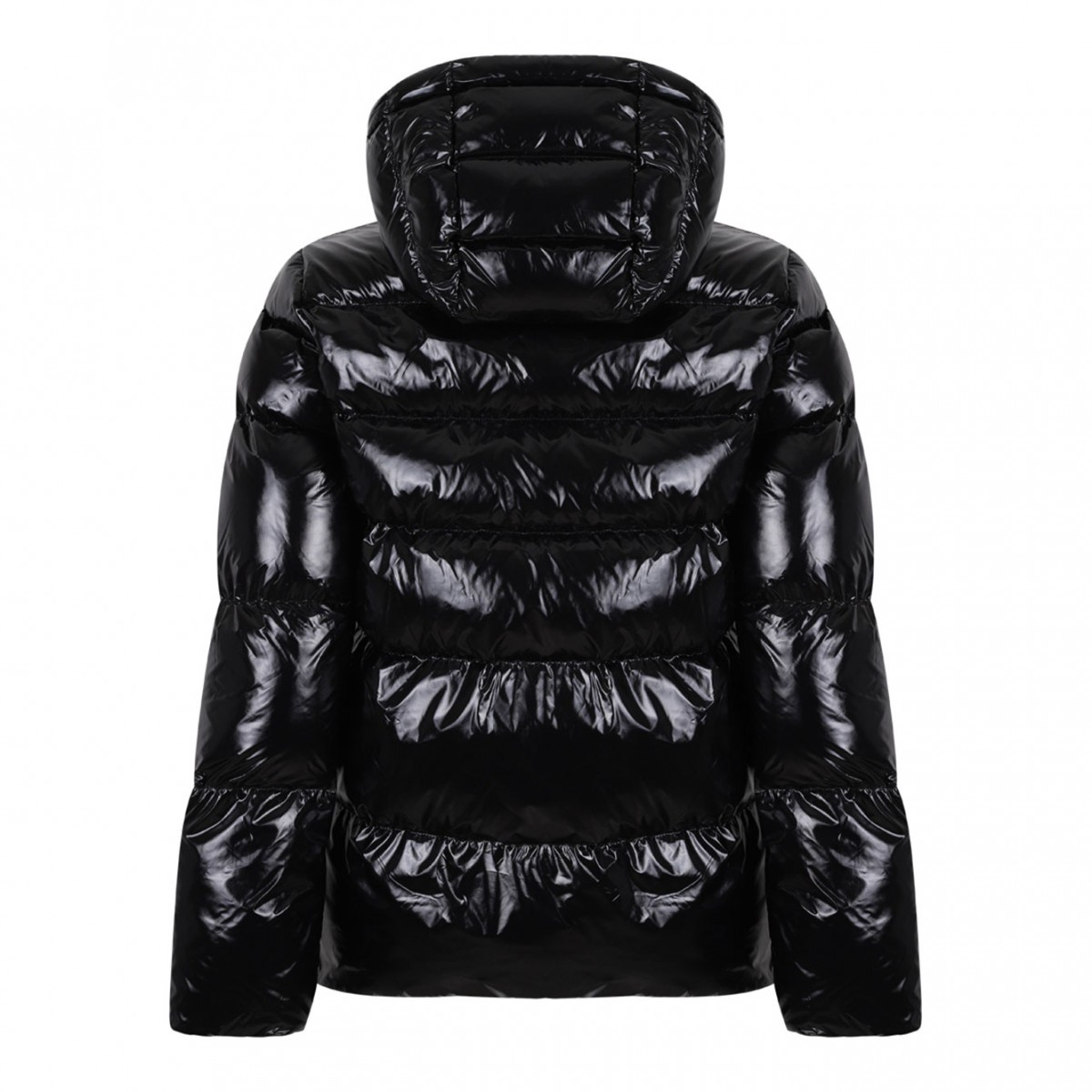 Black Hooded Puffer Jacket
