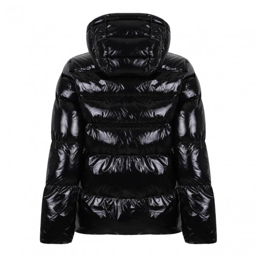 Black Hooded Puffer Jacket