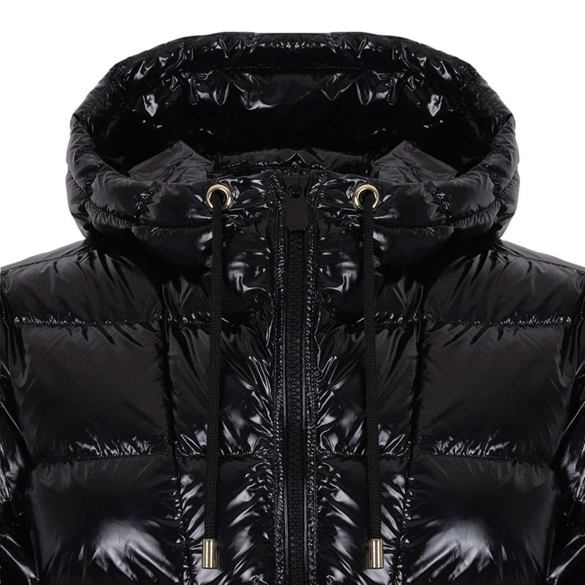 Black Hooded Puffer Jacket