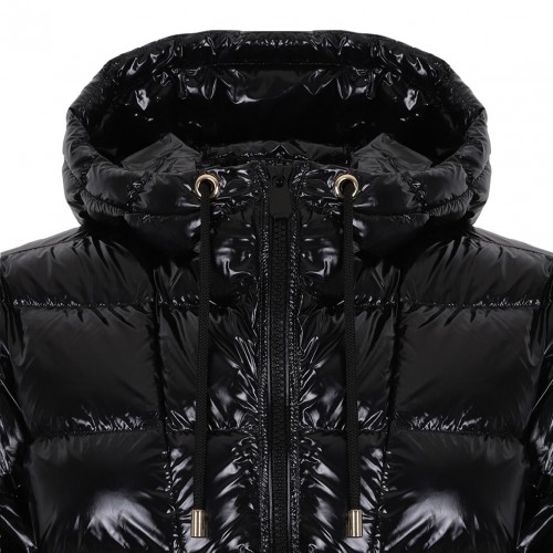 Black Hooded Puffer Jacket