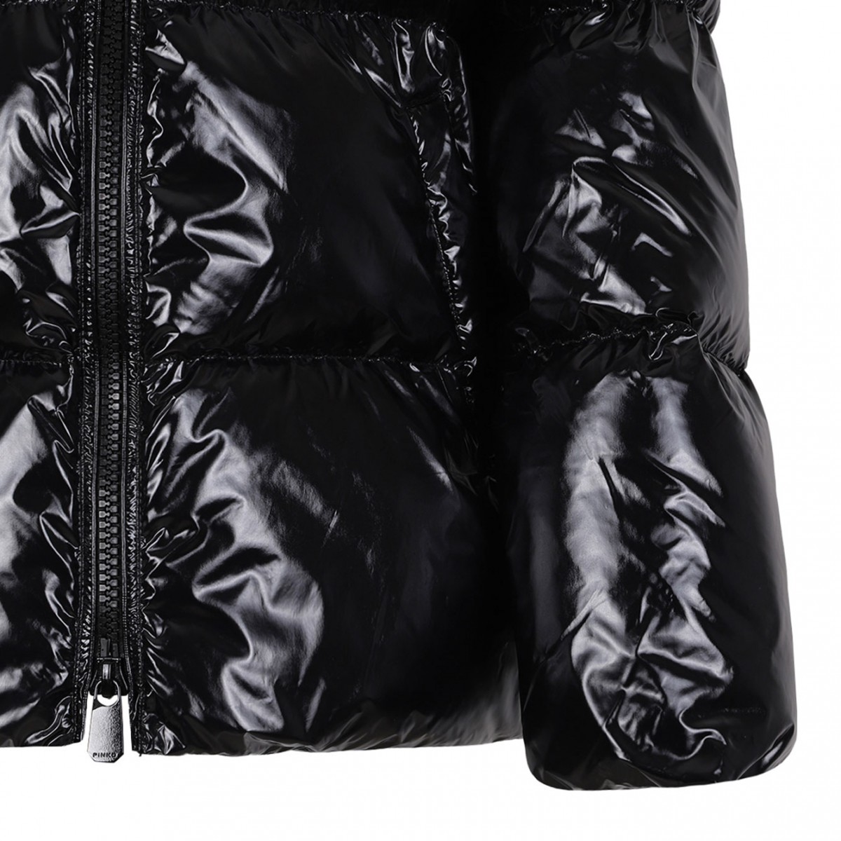 Black Hooded Puffer Jacket