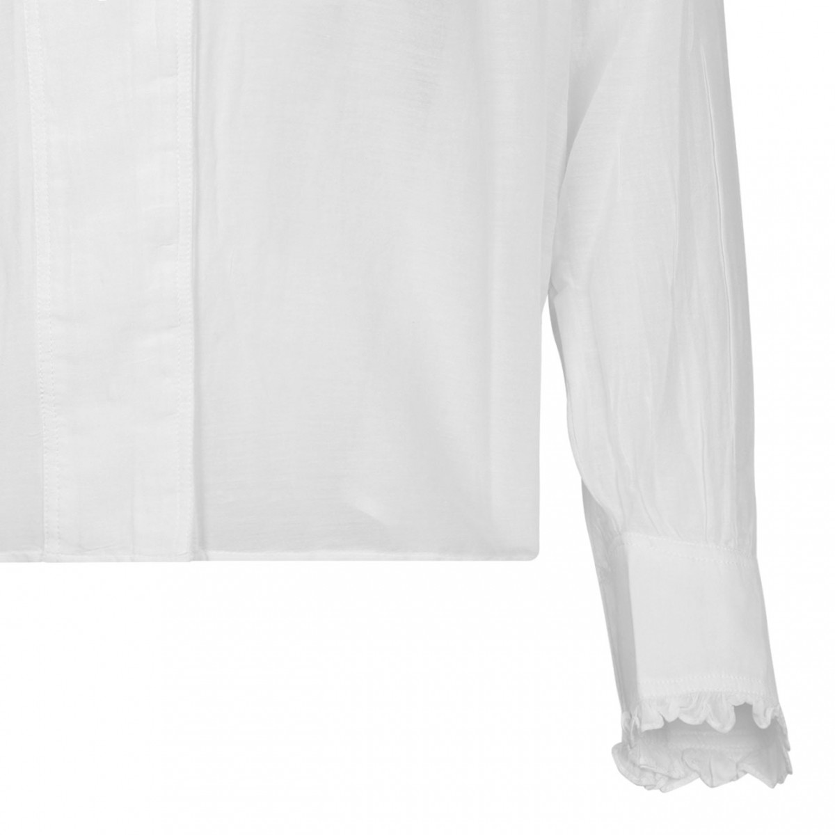 White Ruffled Blouse
