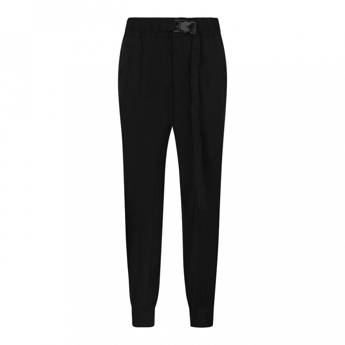 Elasticated-Waistband Low-Crotch Trousers