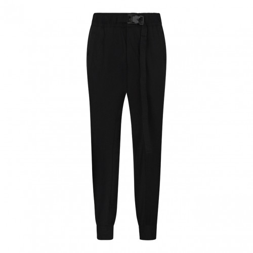Elasticated-Waistband Low-Crotch Trousers