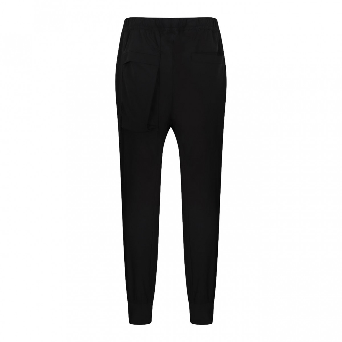 Elasticated-Waistband Low-Crotch Trousers