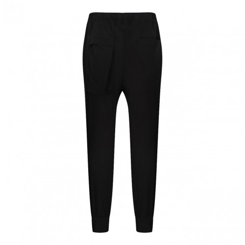 Elasticated-Waistband Low-Crotch Trousers