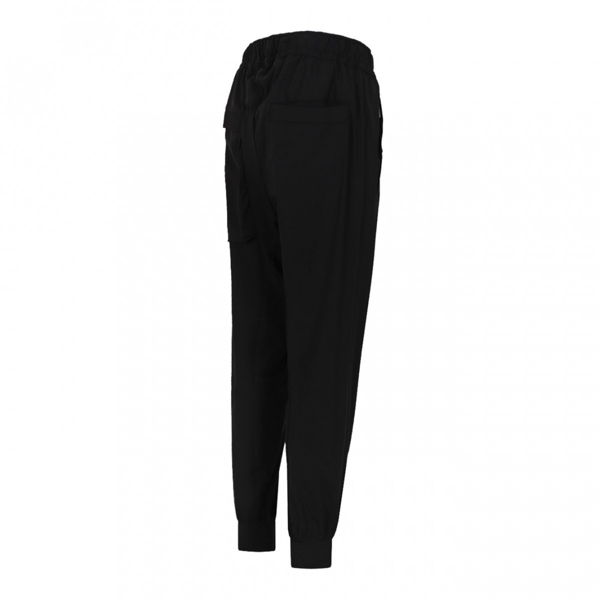 Elasticated-Waistband Low-Crotch Trousers