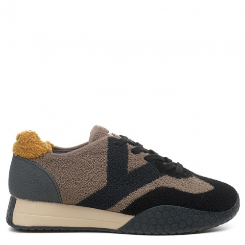 Black and Taupe KM 9730 Sneakers