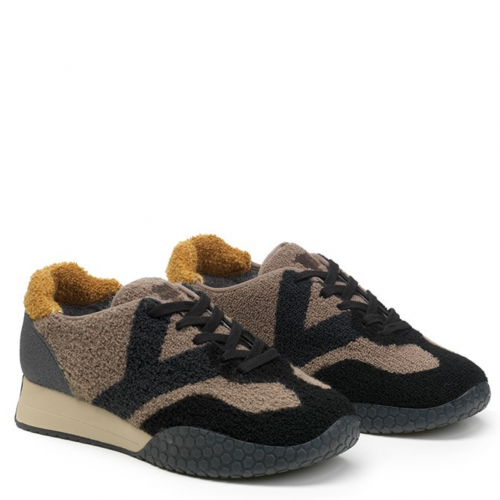Black and Taupe KM 9730 Sneakers 2