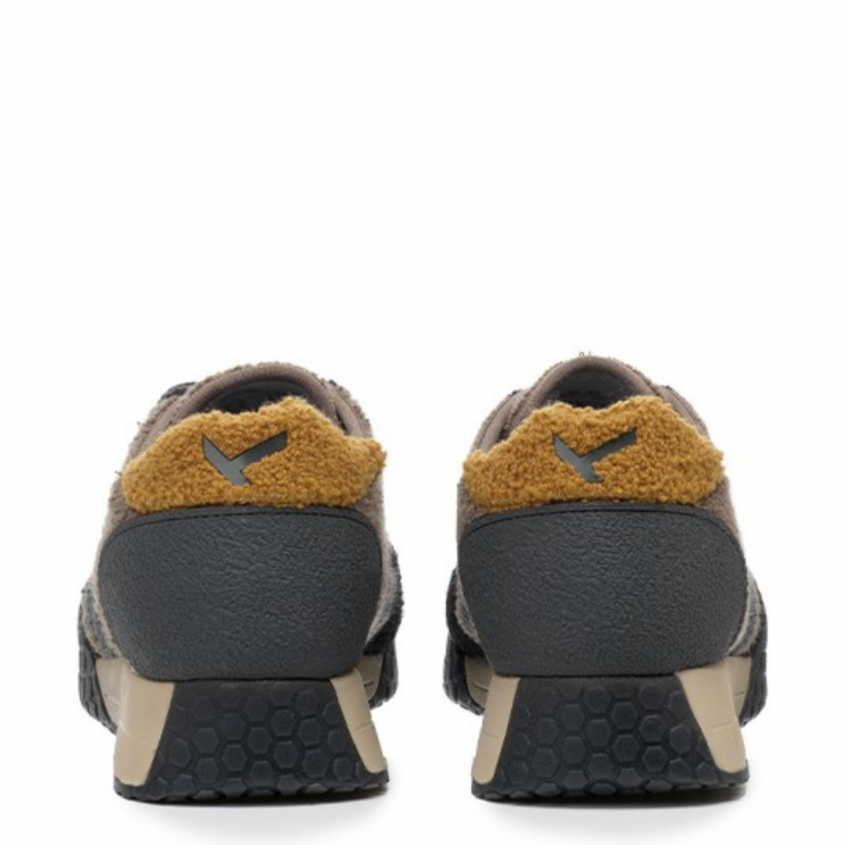 Black and Taupe KM 9730 Sneakers