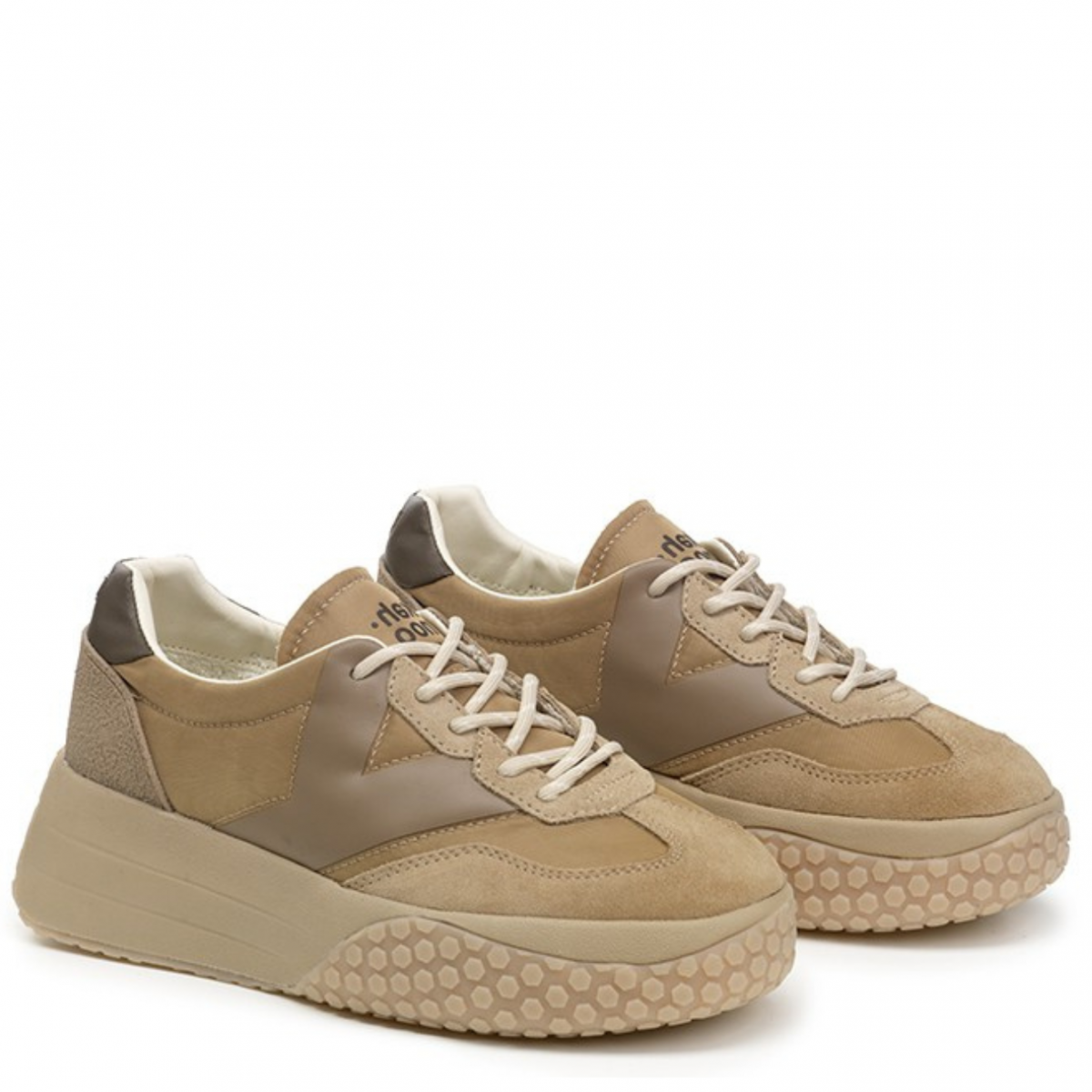 Taupe and Nut KW 9768 Sneakers