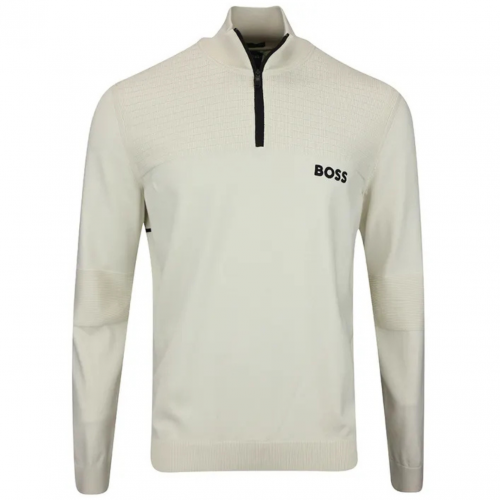 Open White Golf Jumper