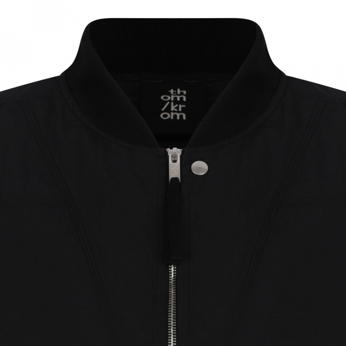 Black Ribbed M J 75 Bomber Jacket