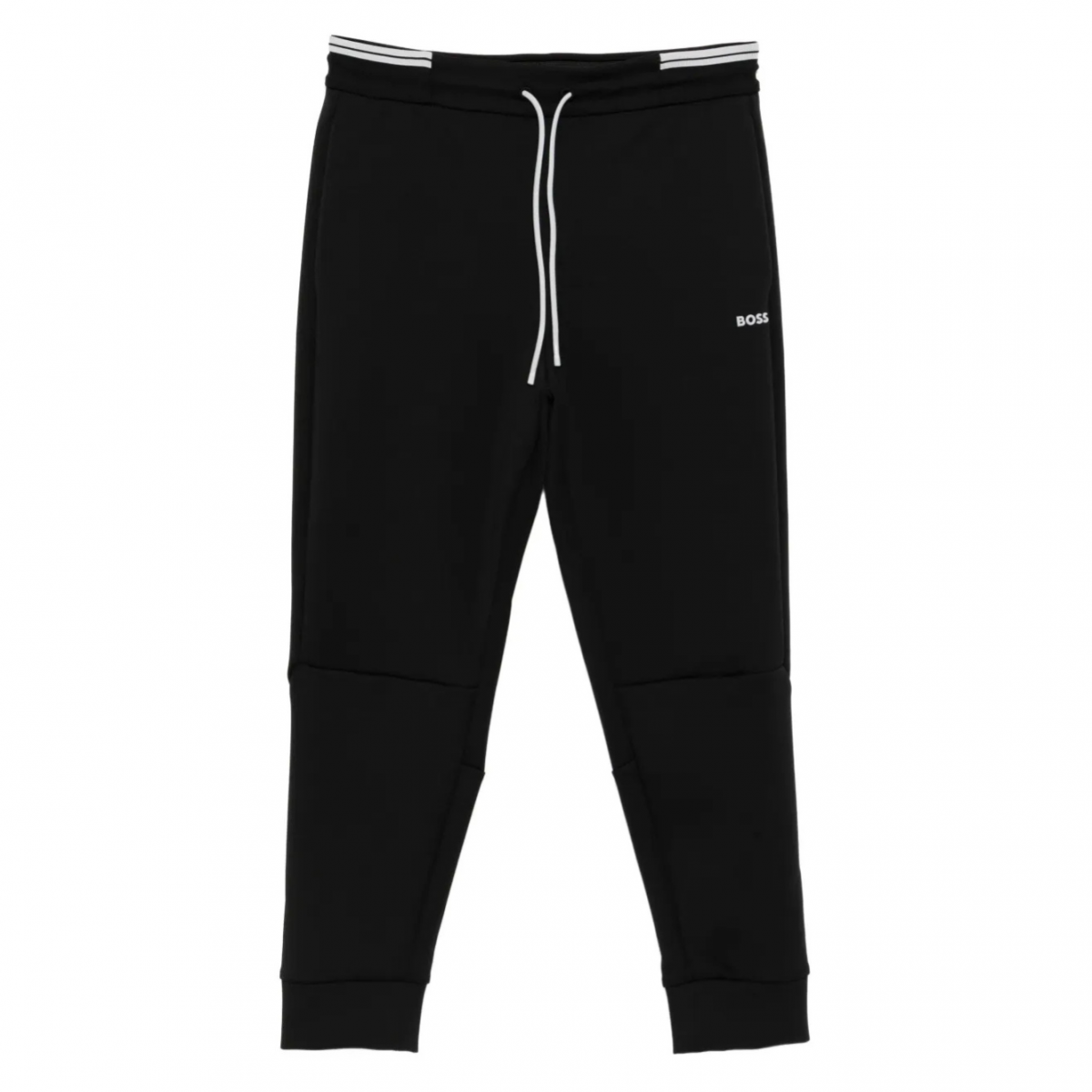 Black Sweatpants With Embossed Logo
