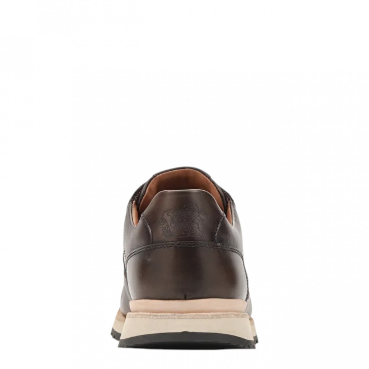 Tokyo Lace-Up Sneaker In Mocca Calfskin