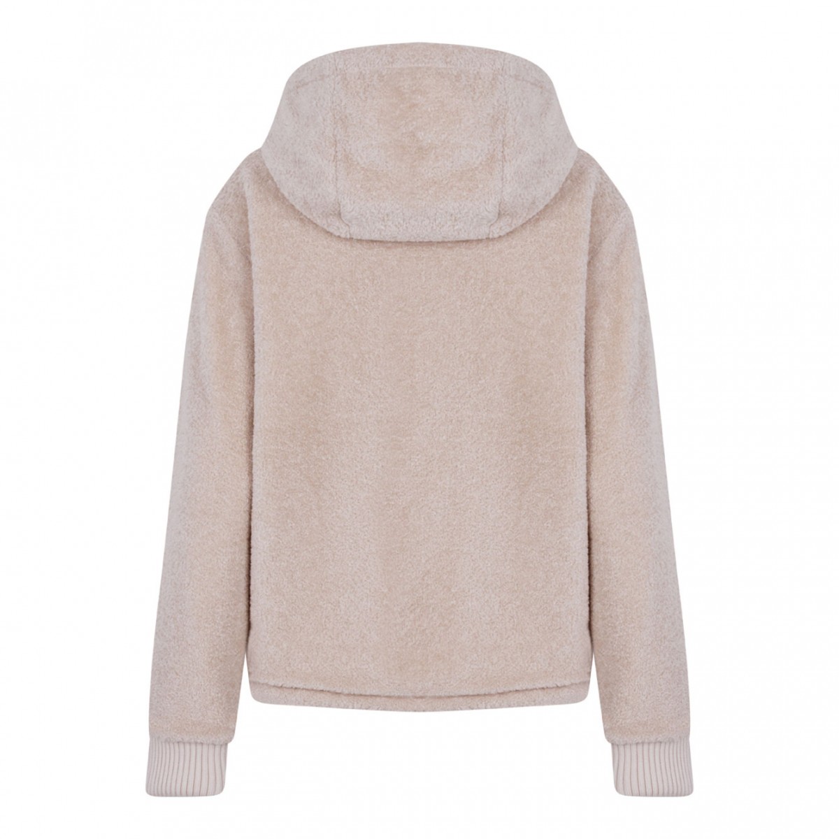 Beige Reversible Padded Hoodie