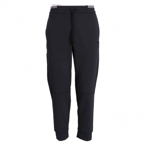 Dark Blue Sweatpants With Embossed Logo