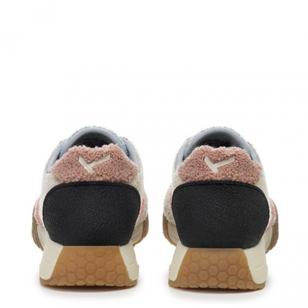 White and Pink KW 9724 Sneakers