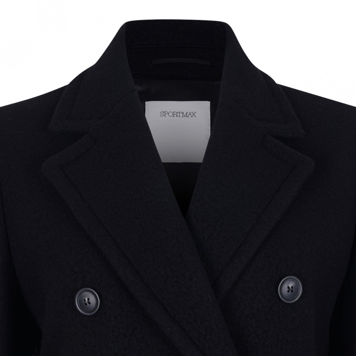 Black Double-Breasted Coat