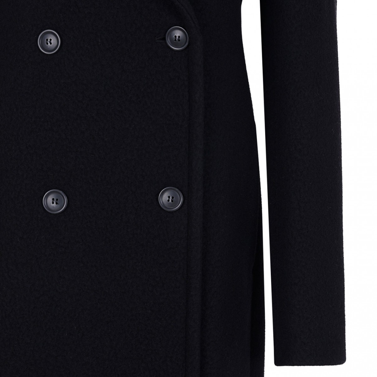 Black Double-Breasted Coat