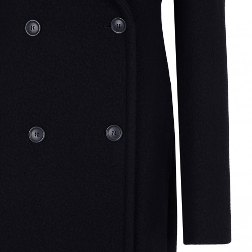 Black Double-Breasted Coat