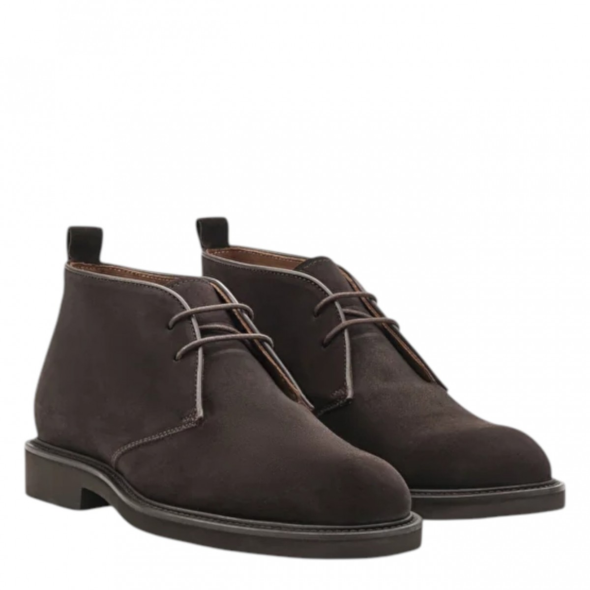 Baltimore Lace-Up Ankle Boot in Mocca Calfskin