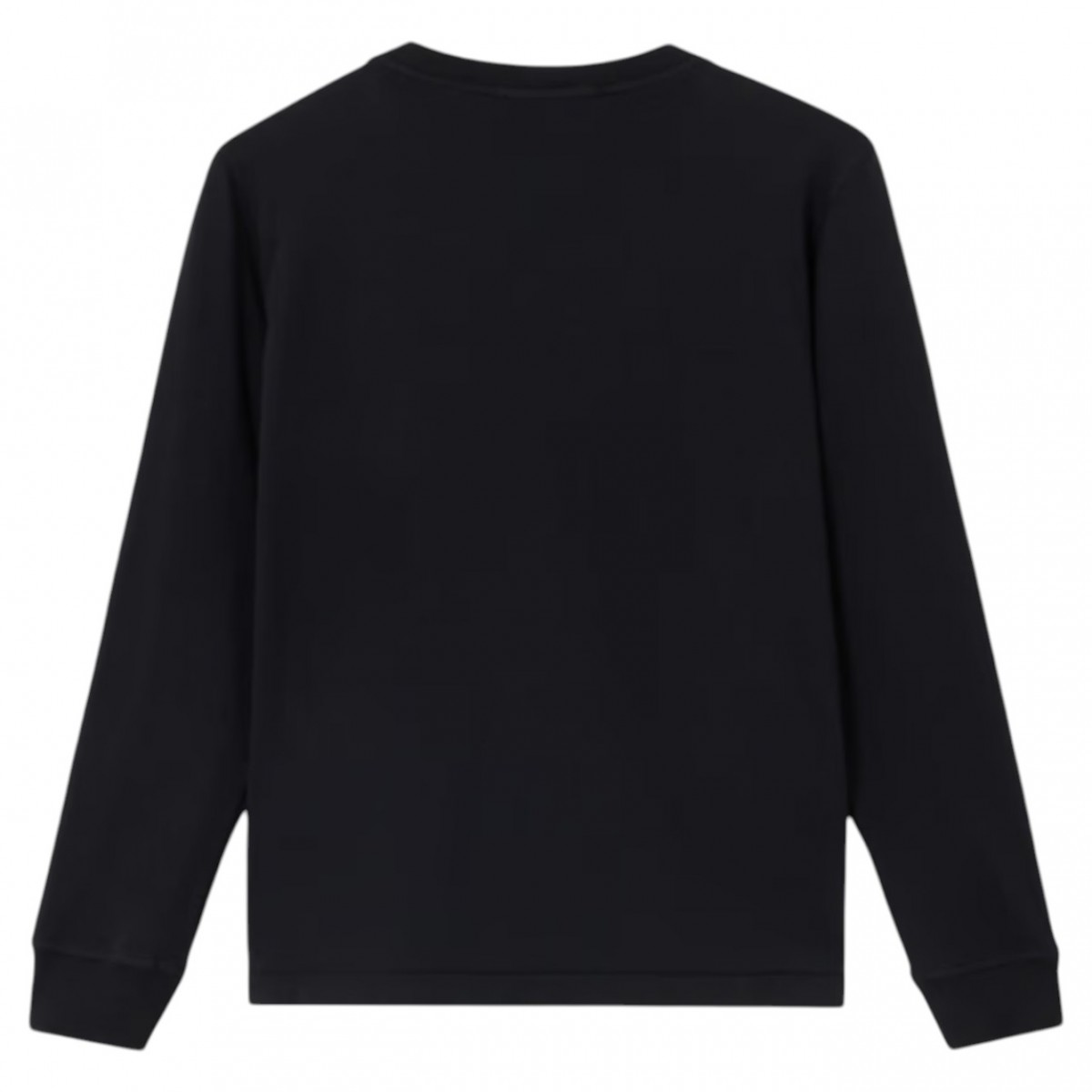 Black Long-Sleeved T-Shirt With Compass Logo Applied