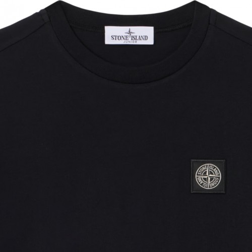 Black Long-Sleeved T-Shirt With Compass Logo Applied