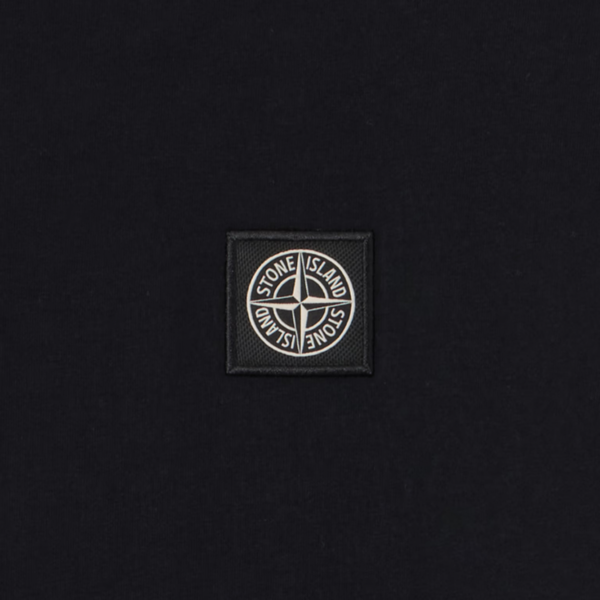 Black Long-Sleeved T-Shirt With Compass Logo Applied