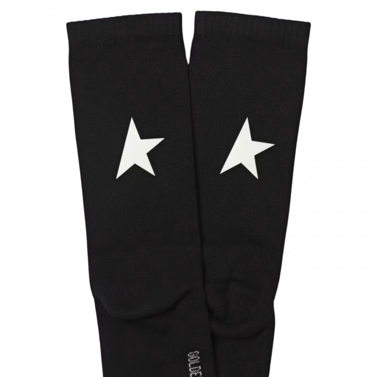 Black Star Socks in Stretch Cotton