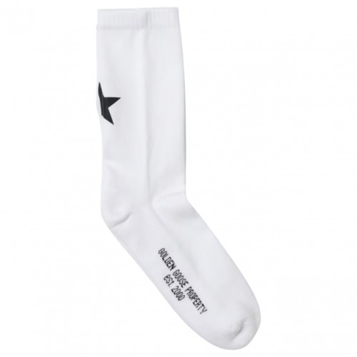 White Star Socks in Stretch Cotton