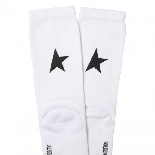 White Star Socks in Stretch Cotton
