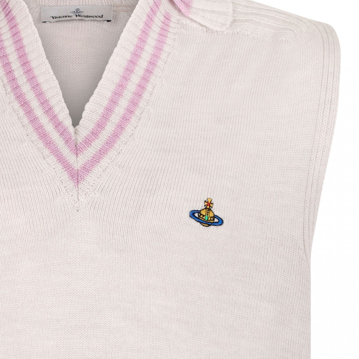 Grey Melange Wool Fisherman Vest