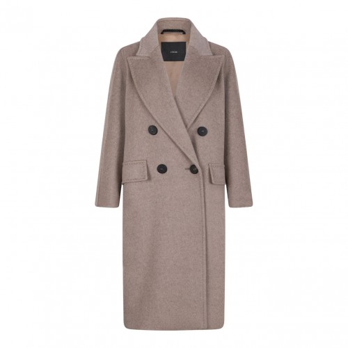 Dove Oversized Coat In Cashmere