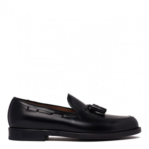 Class Tassel Loafers in Black Cowhide Leather
