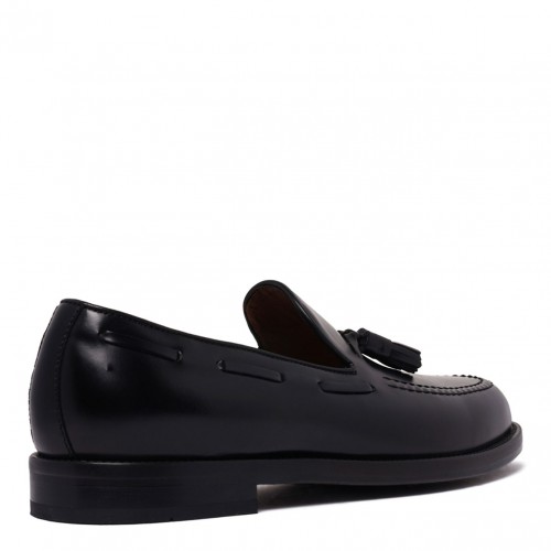 Class Tassel Loafers in Black Cowhide Leather