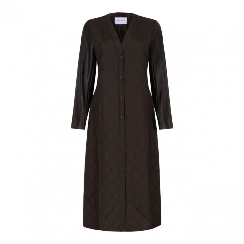 Quilted Coat In Technical Fabric