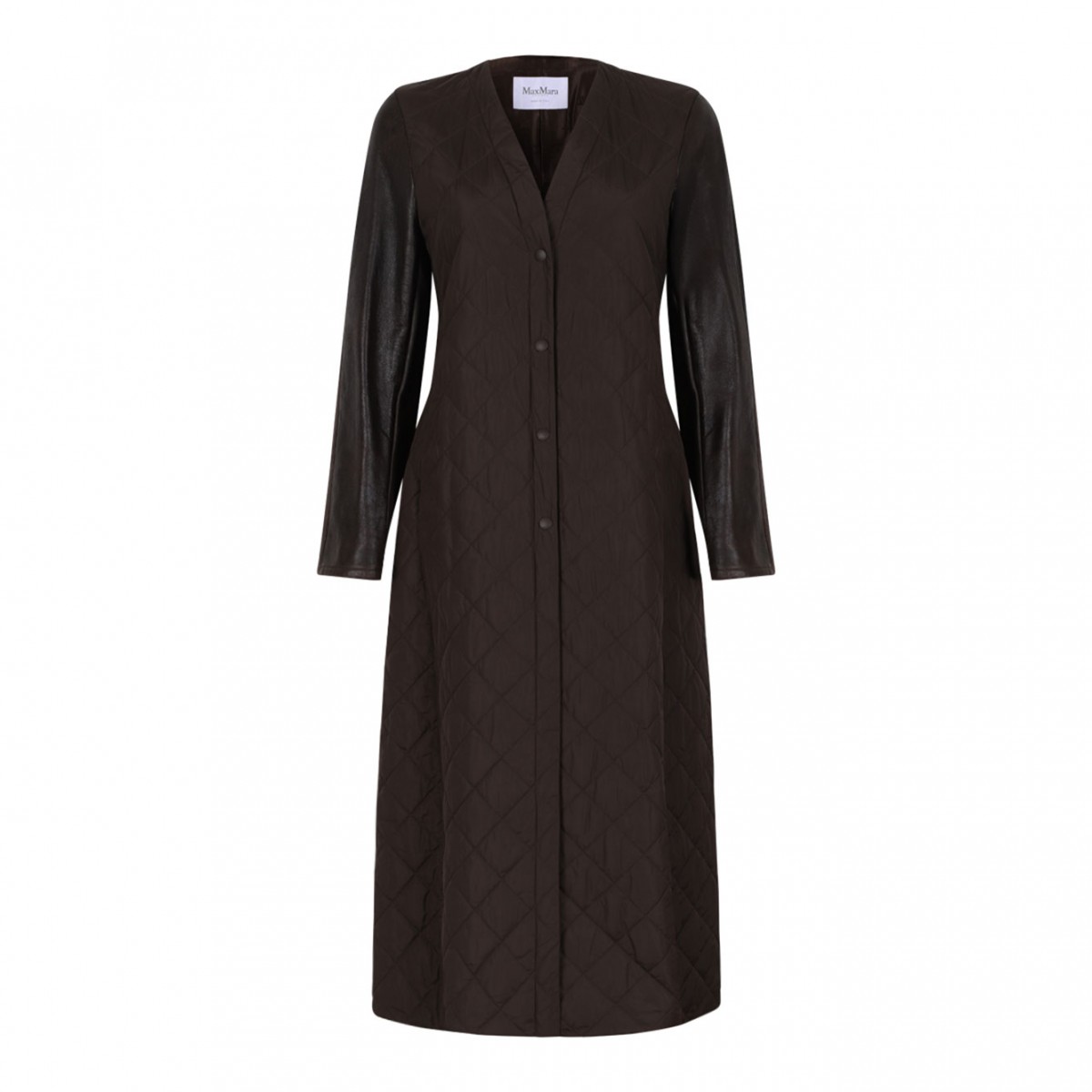 Quilted Coat In Technical Fabric