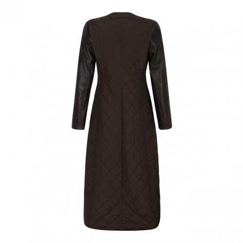 Quilted Coat In Technical Fabric