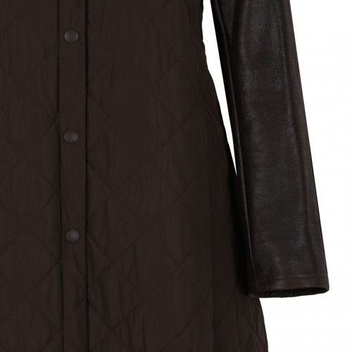 Quilted Coat In Technical Fabric
