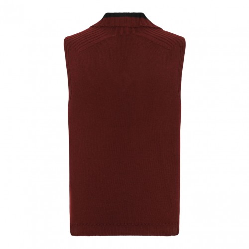 Brick Wool Fisherman Vest 2